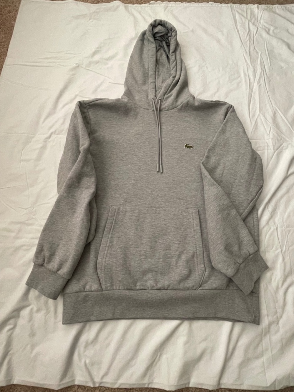 Lacoste light gray hoodie